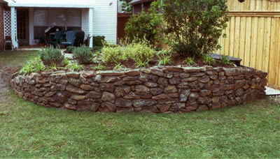 Retaining Wall (Natural Stone Construction)